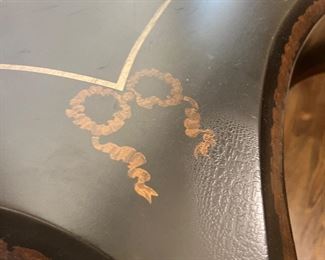 #24) - $300 - Solid Wood Hand Painted French Console. 66 x 22 x 34.