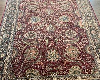 #106)- $250 - Obeetee Classics India Wool Oriental Rug Red/Brown. 6x9.  Available for pick up near the Country Club Plaza in KCMO