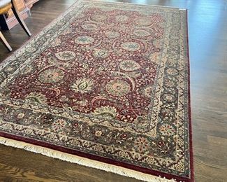 #106)- $250 - Obeetee Classics India Wool Oriental Rug Red/Brown. 6x9.  Available for pick up near the Country Club Plaza in KCMO