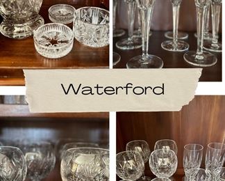 Waterford Millineum Ice Bucket, Balloon Hock, Flutes