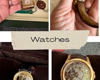 Rolex 18k Skeleton Tank