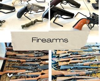 Long rifles, pistols, firearms