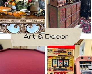 Brunswick Pool Table 8', Vintage Slot machines