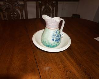pitcher and bowl