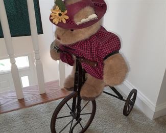 Gund Plush Bear On Tricycle