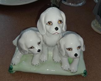 Hand Painted Painted Italian Dog Figurine