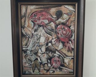 Original Painting Signed By "James Carlin