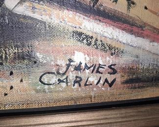 Original Painting Signed By "James Carlin