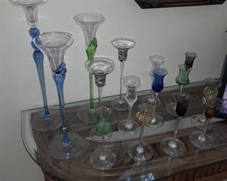 Colored Stem Glassware