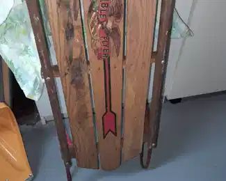 Antique Flexible Flyer Wooden Sled