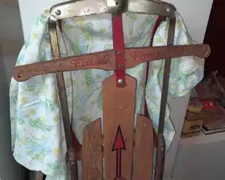 Antique Flexible Flyer Wooden Sled