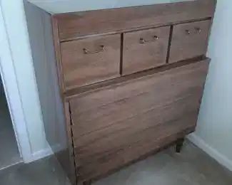 BEAUTIFUL Original Mid-Century Modern Bedroom Suite (2 Nightstands, Tall "Dania" Dresser, & Low "Dania" Dresser) By Merton Gershun For American Of Martinsville (NEAR MINT CONDITION!)