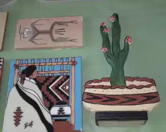 Handpainted Native American Tiles