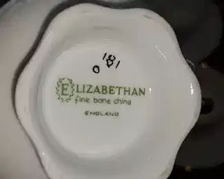 Elizabethan (England) Tea Cup & Saucers 