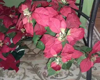 Faux Poinsettia Plants