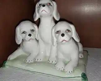 Italian Hand Painted Dog Figurine