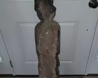 FABULOUS Pair Of Original Mid-Century Modern Austin Productions Inc. Hanging Clay Wall Sculpture Figures (1962)