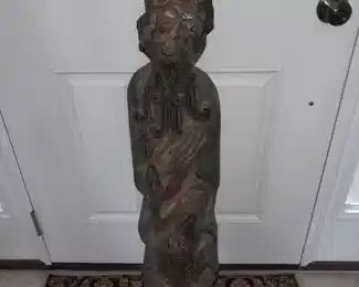 FABULOUS Pair Of Original Mid-Century Modern Austin Productions Inc. Hanging Clay Wall Sculpture Figures (1962)