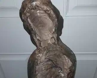 FABULOUS Pair Of Original Mid-Century Modern Austin Productions Inc. Hanging Clay Wall Sculpture Figures (1962)