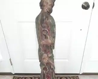 FABULOUS Pair Of Original Mid-Century Modern Austin Productions Inc. Hanging Clay Wall Sculpture Figures (1962)