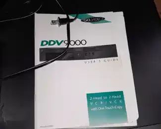 DDV900 2-Head To 2-Head VCR Copier W/ Manual & Sealed TDK Tapes