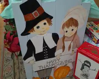 Happy Thanksgiving Wooden Painted Sign