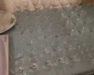 Assorted Glassware, Stemware, & Crystal