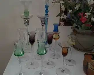 Colored Tall Stemware