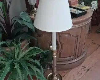 Brass Candlestick Lamp