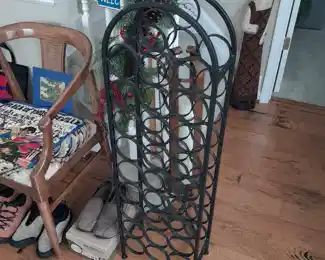 Cast Iron Wine Bottle Rack