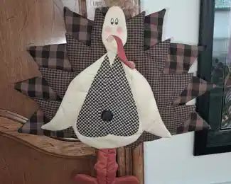 Plush Hanging Turkey Decor