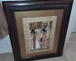 Framed Egyptian Artwork