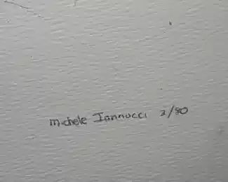 Framed & Signed Cat Artwork By Michele Iannucci (2/80)