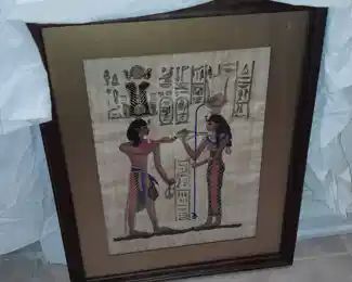 Framed Egyptian Artwork