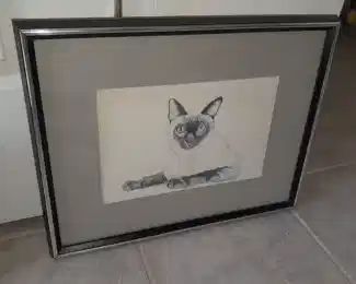 Framed Cat Artwork