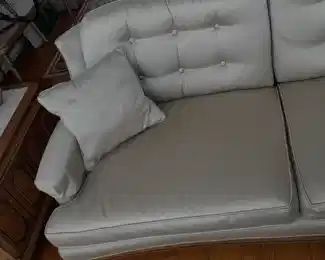 Vintage Curved Mid-Century Couch Made By J.N. Upholstery Shop Inc. (Ironia, NJ)