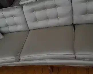 Vintage Curved Mid-Century Couch Made By J.N. Upholstery Shop Inc. (Ironia, NJ)