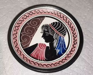 Handpainted Greece Plate