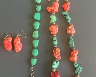 Turquoise And Stone Lot