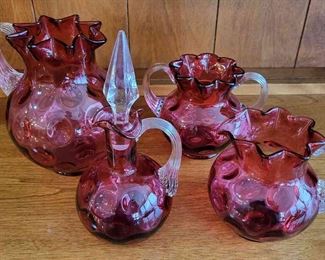 Vintage Fenton Cranberry