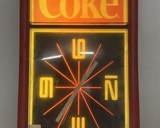 1980s Diner Coke Clock