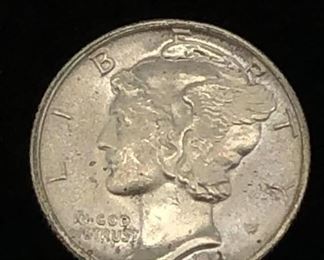 Gem Mint 1941 10c Mercury Silver Dime