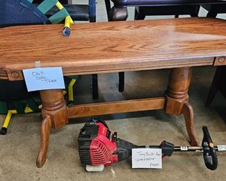 OAK SOFA / COFFEE TABLE