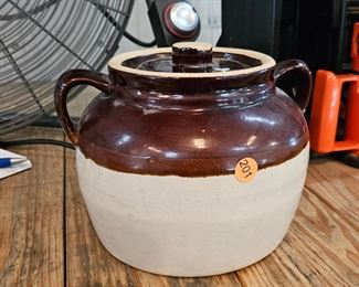 BROWN POTTERY JUG