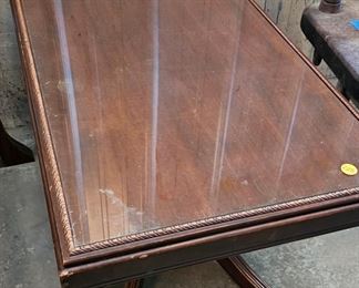 GLASS TOP COFFEE TABLE