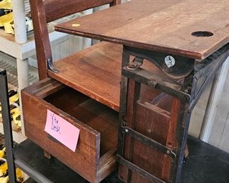 WOODEN SCHOOL DESK