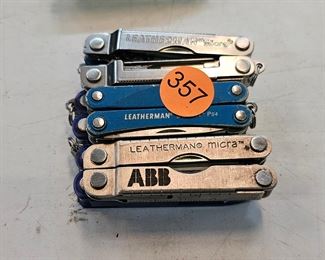 6 MINI LEATHERMAN MULTI TOOLS