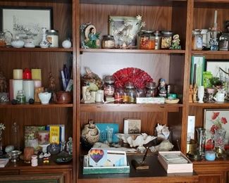 Candles
Sea shells 
Silk fan
Metal Tea pot