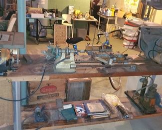 Lathe, Band Saw other tools