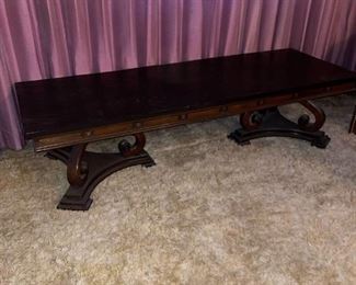 Slate top coffee table 16 x 65 x 23 in